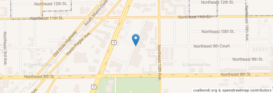 Mapa de ubicacion de CVS Pharmacy en Amerika Birleşik Devletleri, Florida, Miami-Dade County, Homestead.