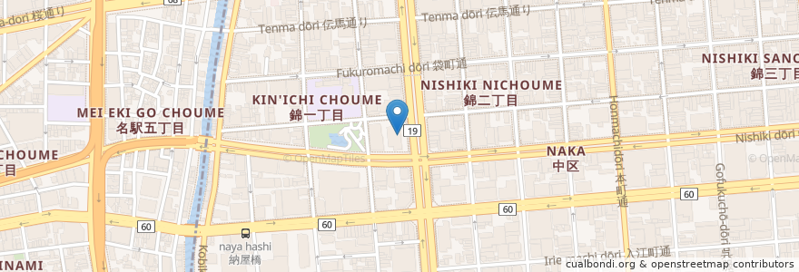 Mapa de ubicacion de Starbucks en Japan, Aichi Prefecture, Nagoya.