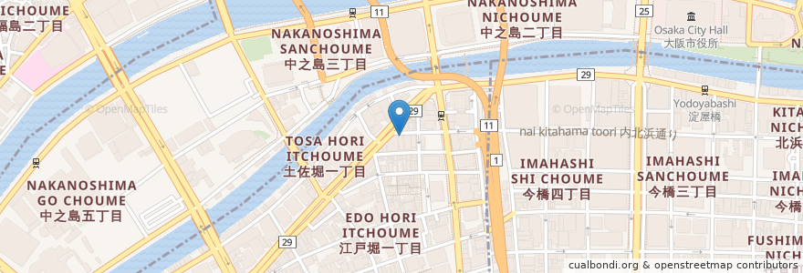 Mapa de ubicacion de 池澤クリニック en Japão, 大阪府, 大阪市, 北区, 西区.