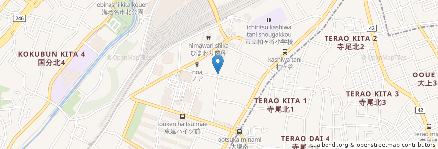 Mapa de ubicacion de みらい薬局 en Japan, Kanagawa Prefecture, Ebina.