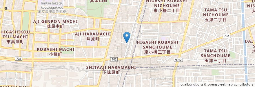 Mapa de ubicacion de FINO en Japón, Prefectura De Osaka, Osaka.