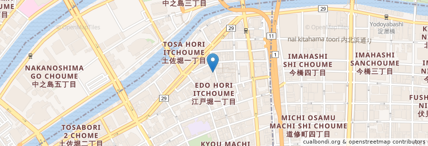 Mapa de ubicacion de 上等カレー en اليابان, أوساكا, أوساكا, 北区, 西区.