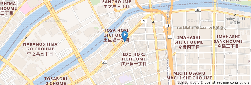 Mapa de ubicacion de GRAN PAPA en Япония, Осака, 大阪市, 北区, 西区.