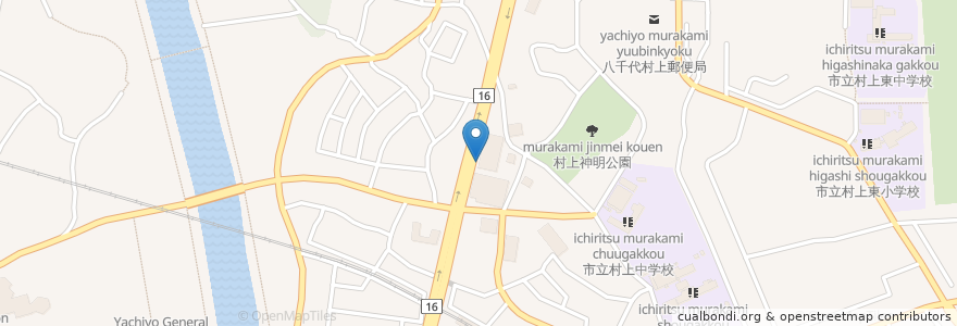 Mapa de ubicacion de 屋上駐車場 en ژاپن, 千葉県, 八千代市.