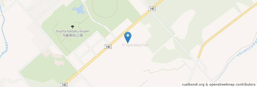 Mapa de ubicacion de 当麻 柏陽園第１デイサービスセンター en Япония, Хоккайдо, Округ Камикава, Уезд Камикава, 当麻町.