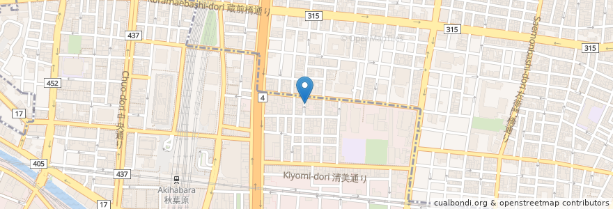 Mapa de ubicacion de 中華料理 慶 en Jepun, 東京都.