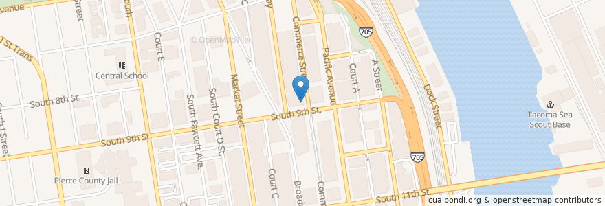 Mapa de ubicacion de DiLoreto's en Amerika Syarikat, Washington, Pierce County, Tacoma.