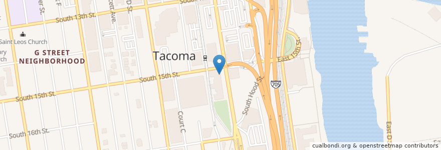 Mapa de ubicacion de Pacific Grill en Amerika Syarikat, Washington, Pierce County, Tacoma.