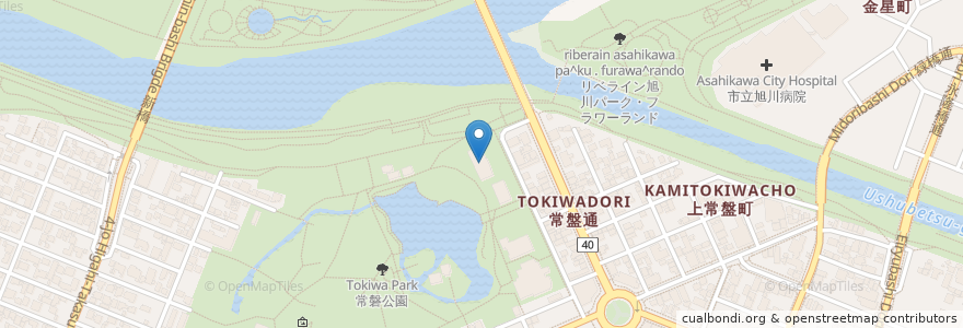 Mapa de ubicacion de 放送大学 旭川サテライトスペース en ژاپن, 北海道, 上川総合振興局, 旭川市.