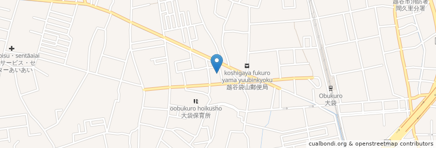 Mapa de ubicacion de 越谷市立図書館北部図書室 en Japan, Präfektur Saitama, 越谷市.