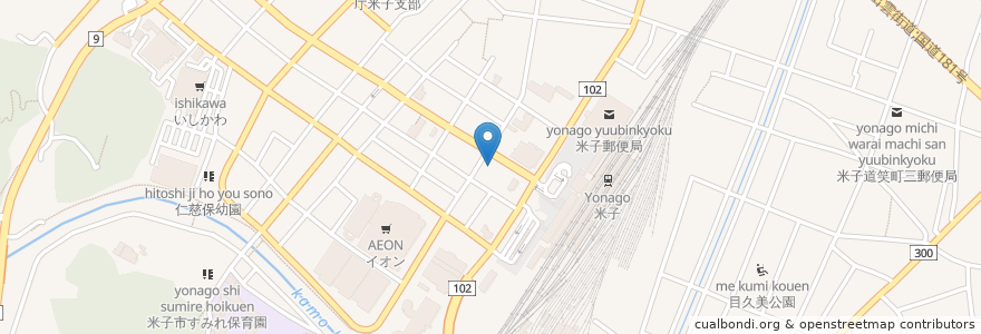 Mapa de ubicacion de ワイン居酒屋　CHARlaNo en 일본, 돗토리현, 米子市.