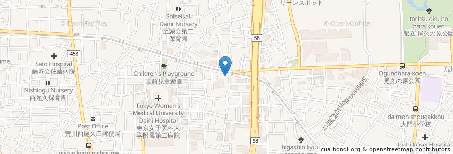 Mapa de ubicacion de 焼肉寿苑 en 日本, 東京都.
