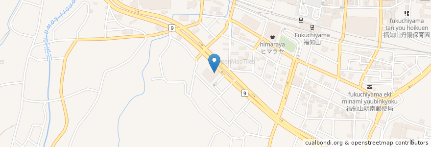 Mapa de ubicacion de スターバックスコーヒー TSUTAYA福知山店 en 日本, 京都府, 福知山市.