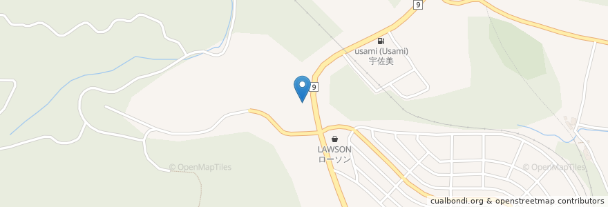 Mapa de ubicacion de 来来亭 福知山店 en Jepun, 京都府, 福知山市.