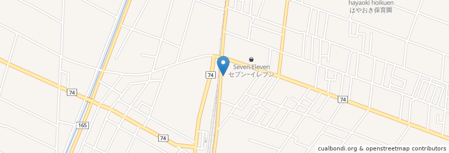 Mapa de ubicacion de 華寿司 en ژاپن, 岡山県, 倉敷市.
