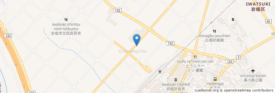 Mapa de ubicacion de 東和銀行岩槻支店 en 日本, 埼玉県, さいたま市, 岩槻区.