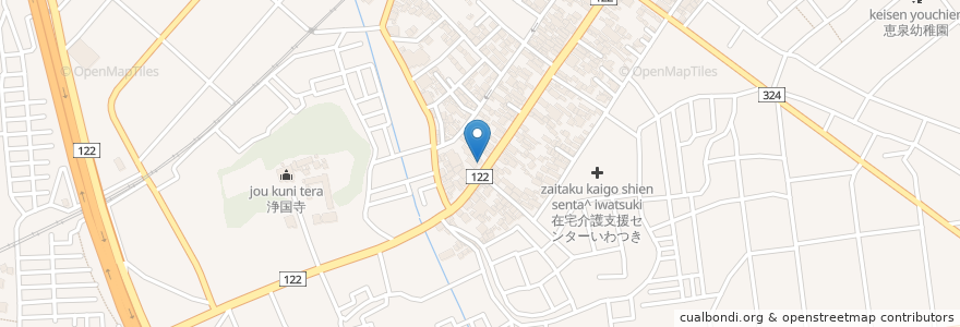 Mapa de ubicacion de ピザーラ en Japonya, 埼玉県, さいたま市, 岩槻区.