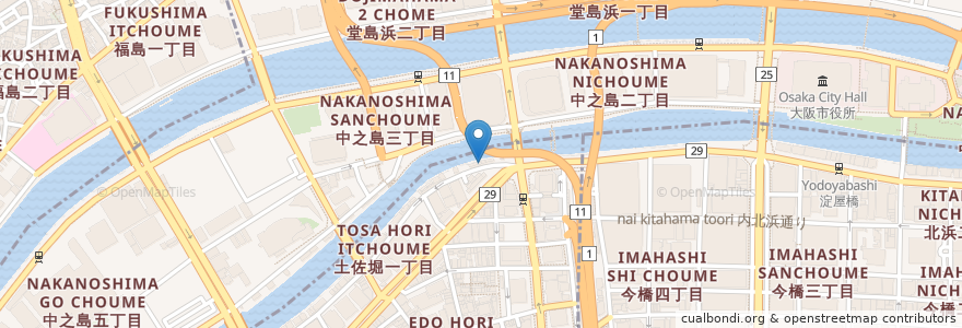 Mapa de ubicacion de BUONA FORCHETTA en Japan, Osaka Prefecture, Osaka, Kita Ward.