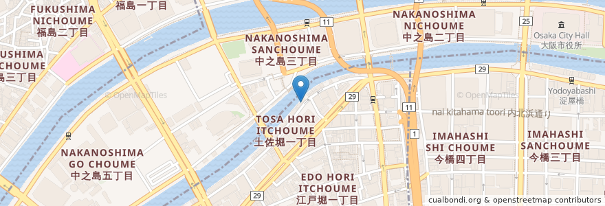 Mapa de ubicacion de Bar Mattina en Japão, 大阪府, 大阪市, 北区.