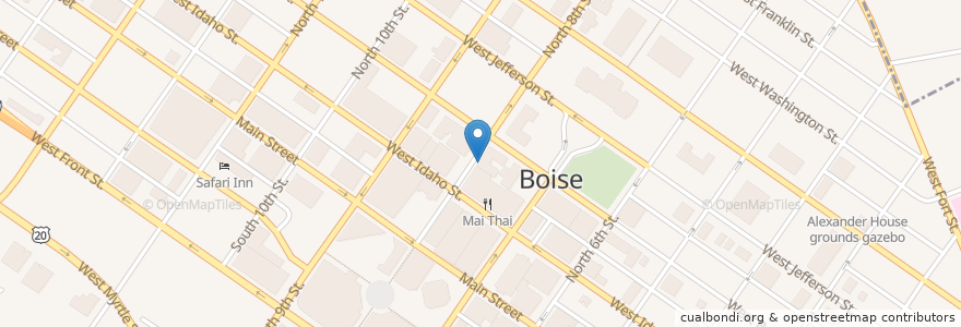Mapa de ubicacion de Prost German Pub en 미국, 아이다호, Ada County, Boise.