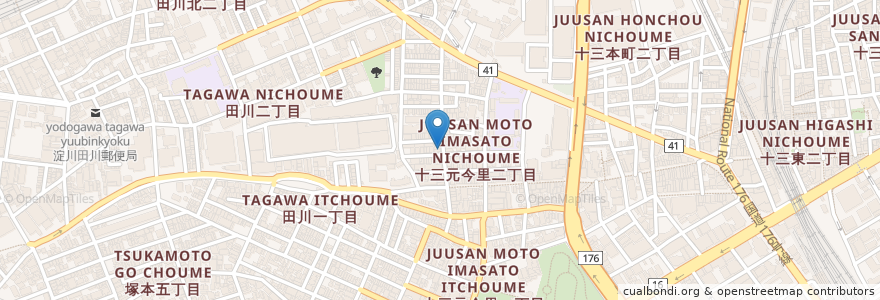 Mapa de ubicacion de ゆるらかふぇ en Japon, Préfecture D'Osaka, 大阪市, 淀川区.