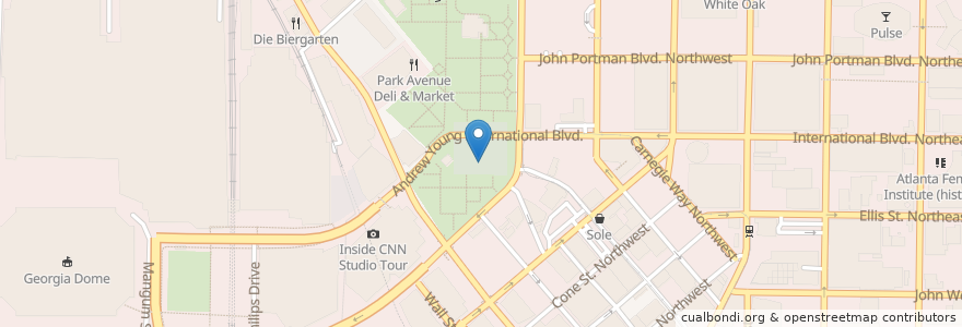 Mapa de ubicacion de 030;031 en Estados Unidos Da América, Geórgia, Fulton County, Atlanta.
