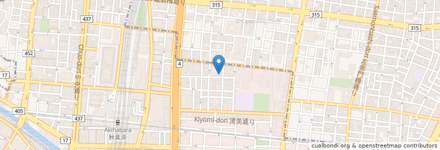 Mapa de ubicacion de 炭火焼 一鳥一舌 en Jepun, 東京都.