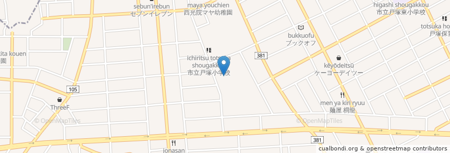 Mapa de ubicacion de 人口湧水 en Japão, 埼玉県, 川口市.