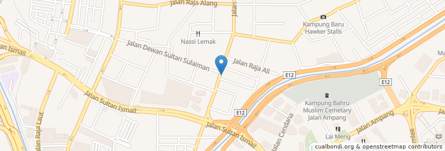Mapa de ubicacion de Restoran Gerak 23 en Malaisie, Selangor, Kuala Lumpur.