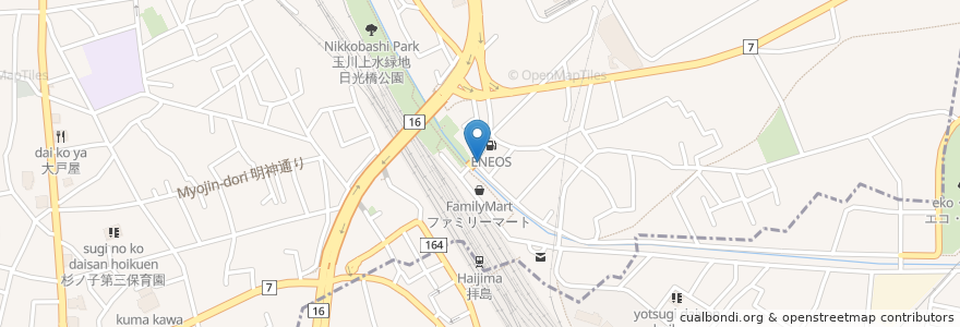 Mapa de ubicacion de ハイデンコッコ凛々 en Japón, Tokio, Fussa.