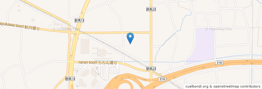 Mapa de ubicacion de カワチ薬品 藤岡店 en 일본, 군마현, 藤岡市.