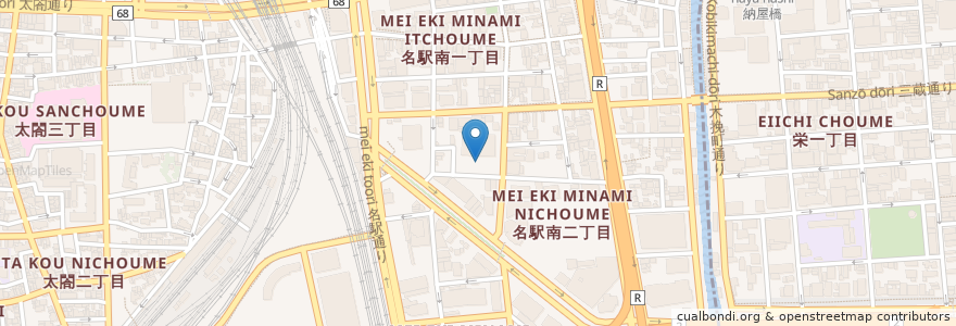 Mapa de ubicacion de 名古屋四季劇場 en Jepun, 愛知県, 名古屋市, 中村区.