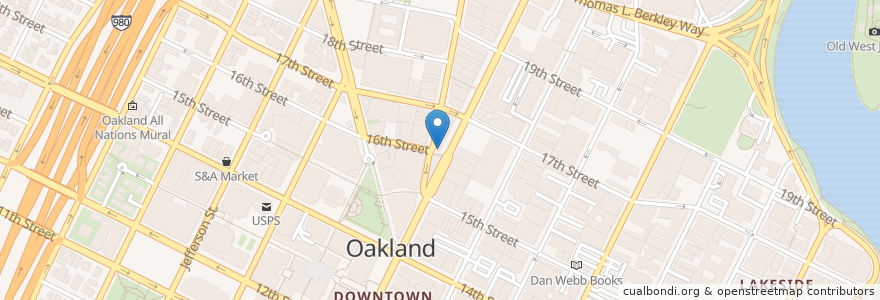 Mapa de ubicacion de Peet's Coffee en Estados Unidos De América, California, Condado De Alameda, Oakland.