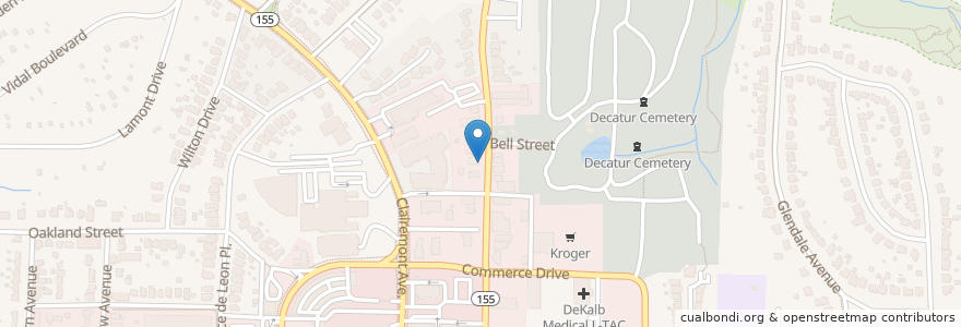 Mapa de ubicacion de Decatur Family Dental en 美利坚合众国/美利堅合眾國, 喬治亞州, Dekalb County, Decatur.