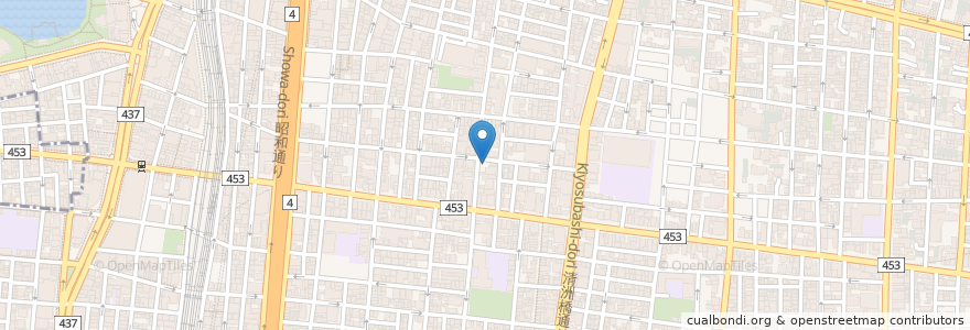 Mapa de ubicacion de Quchao en Giappone, Tokyo, 台東区.