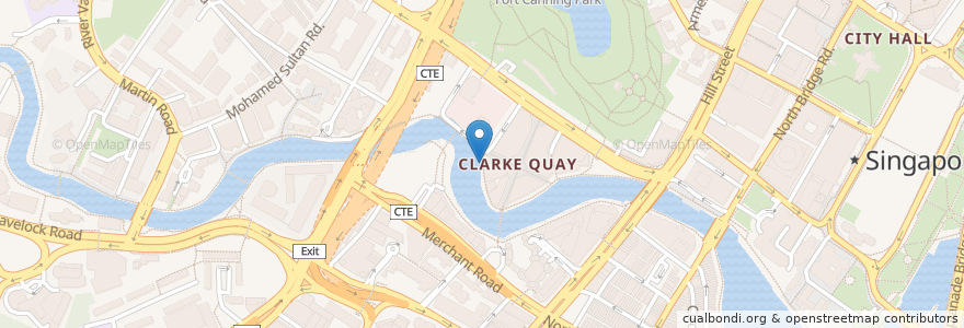 Mapa de ubicacion de Quayside Seafood en Singapur, Central.