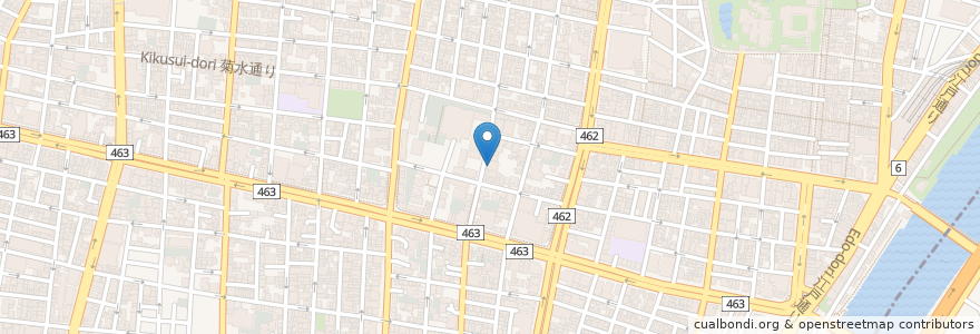 Mapa de ubicacion de 通覚寺 en 日本, 東京都, 台東区.