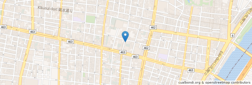 Mapa de ubicacion de 長敬寺 en Japonya, 東京都, 台東区.