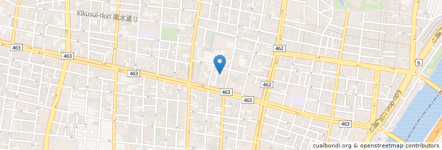 Mapa de ubicacion de 徳本寺 en اليابان, 東京都, 台東区.