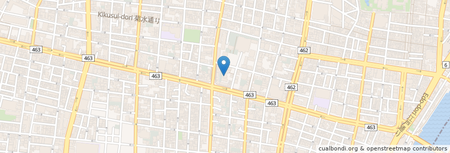 Mapa de ubicacion de 満照寺 en اليابان, 東京都, 台東区.