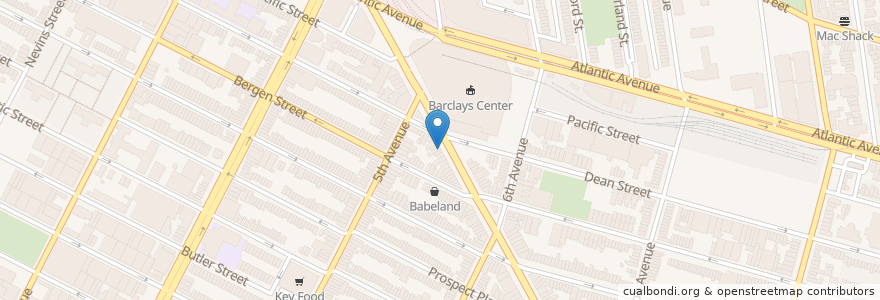 Mapa de ubicacion de Dickey's en 美利坚合众国/美利堅合眾國, 纽约州 / 紐約州, 纽约, Brooklyn.