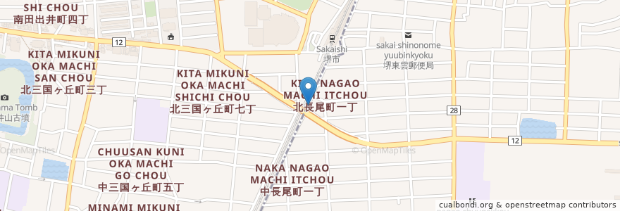 Mapa de ubicacion de まさ家 en Japan, 大阪府, 堺市, 堺区.