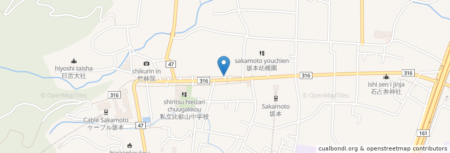Mapa de ubicacion de 壽量院東門 en 日本, 滋賀県, 大津市.