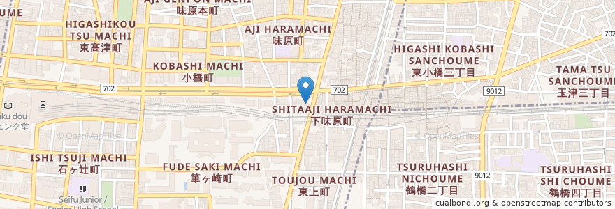 Mapa de ubicacion de いわもと歯科 en Japan, 大阪府, Osaka, 天王寺区.