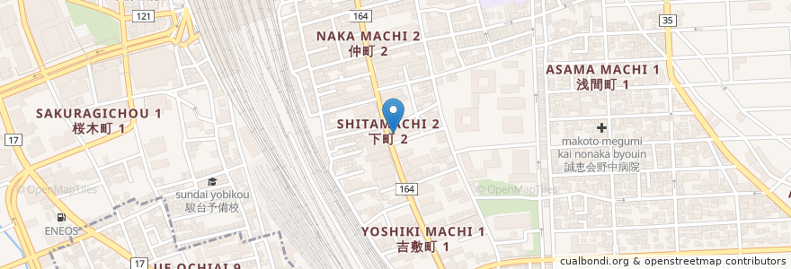 Mapa de ubicacion de 足利銀行大宮支店 en Japão, 埼玉県, さいたま市, 大宮区.