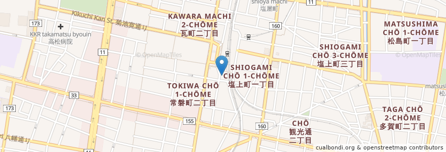 Mapa de ubicacion de Festhalle en Jepun, 香川県, 高松市.