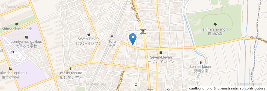 Mapa de ubicacion de 川口信用金庫土呂支店 en Japan, 埼玉県, さいたま市, 北区.