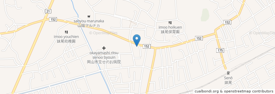Mapa de ubicacion de デイサービス 春のひだまり en 日本, 岡山県, 岡山市, 南区.