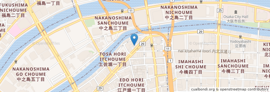 Mapa de ubicacion de Café MAXIM en Japan, 大阪府, Osaka, 北区.