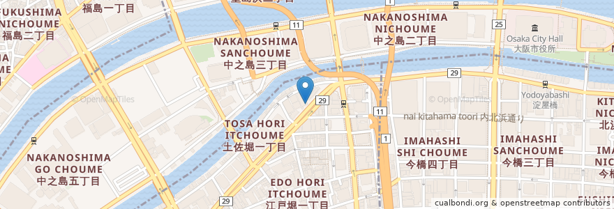 Mapa de ubicacion de ゆきや en Japan, Osaka Prefecture, Osaka, Kita Ward.